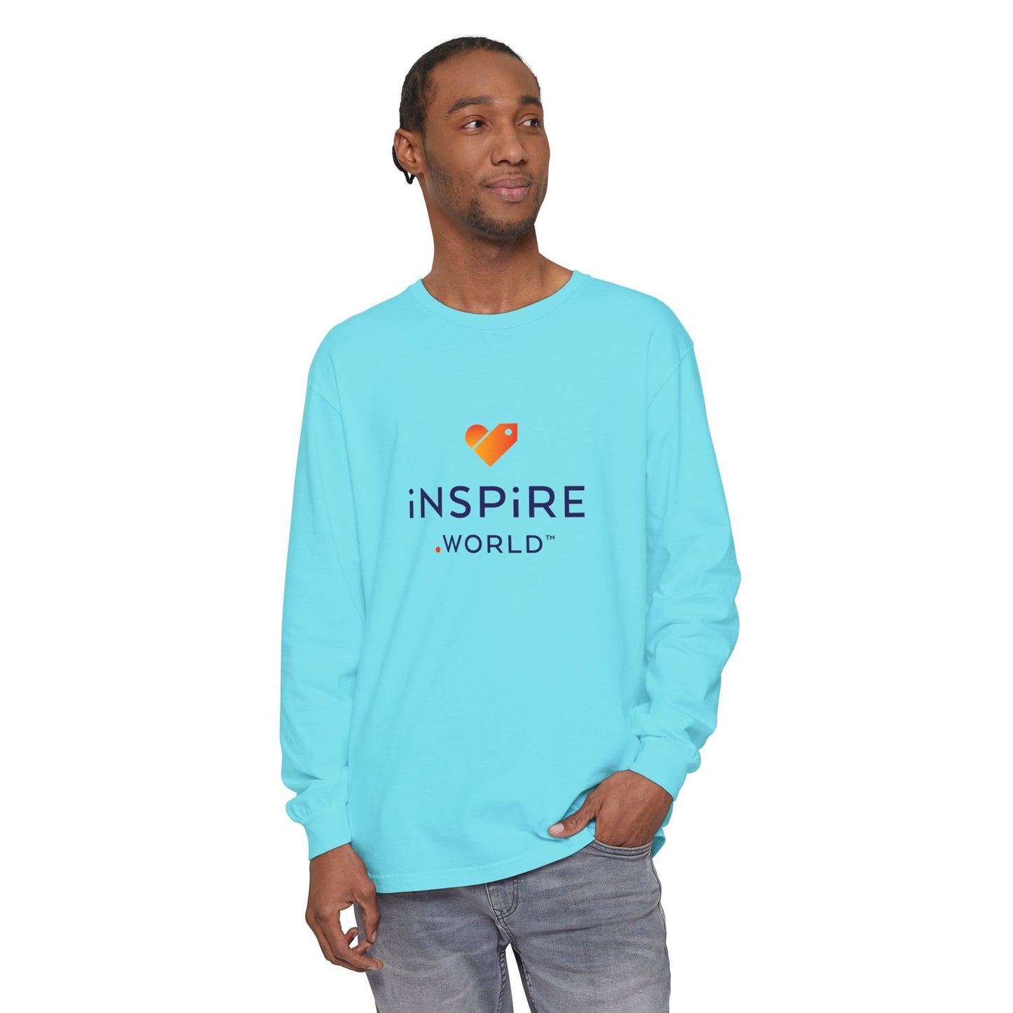 Inspire.World Unisex Garment-dyed Long Sleeve T-Shirt