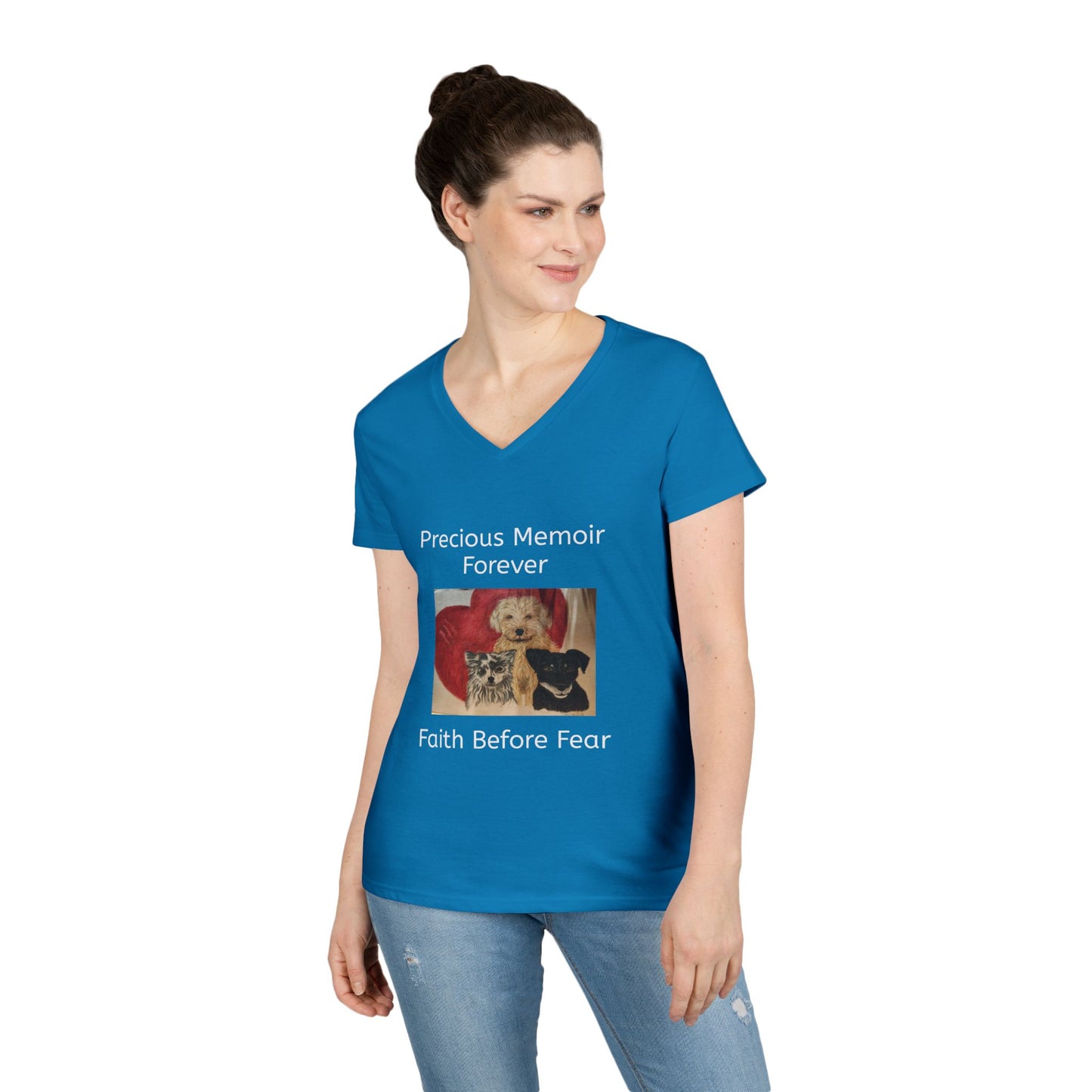 Precious Memoir Ladies' V-Neck T-Shirt