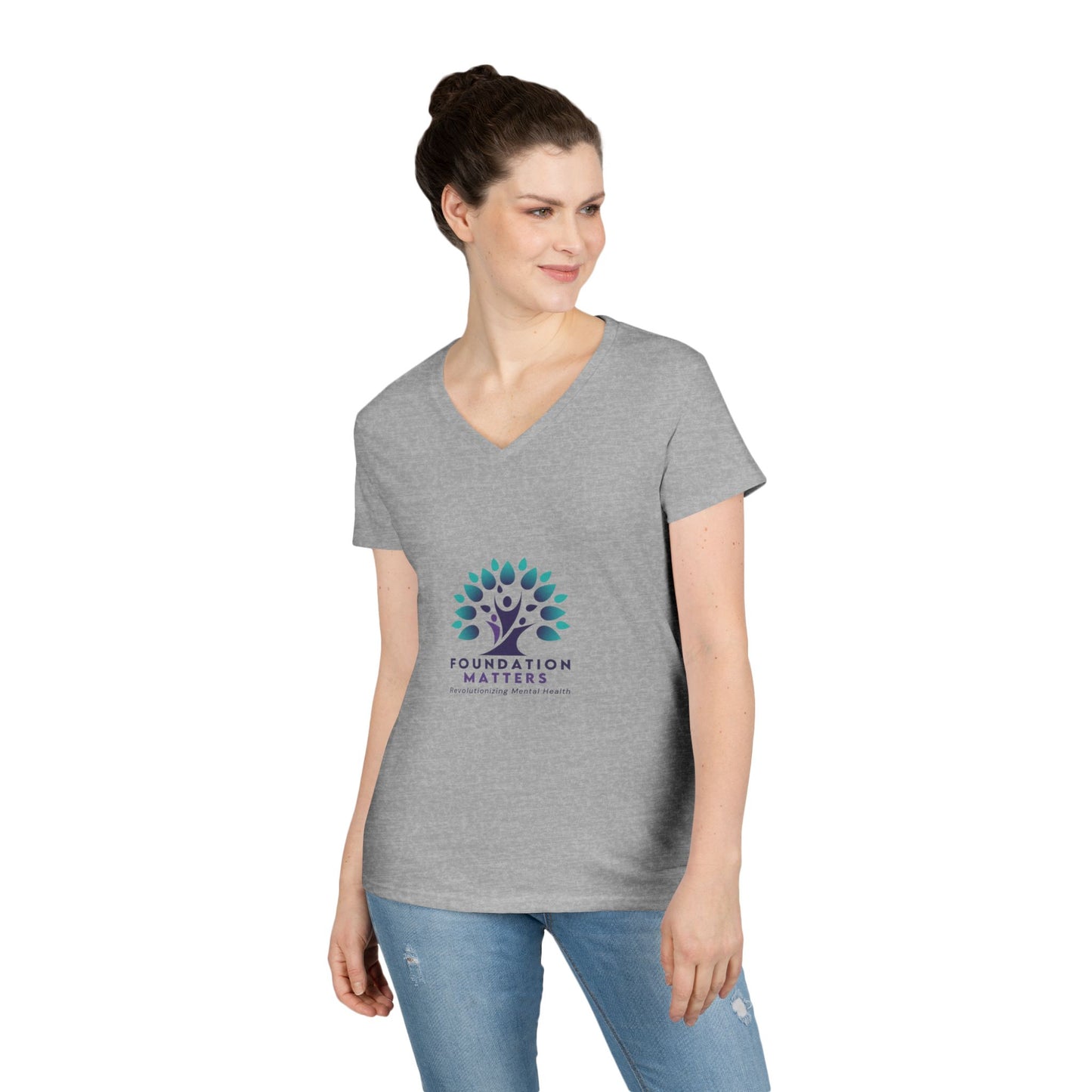 Foundation Matters Ladies' V-Neck T-Shirt