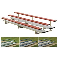 3 Row 15' Powder Coated Bleachers