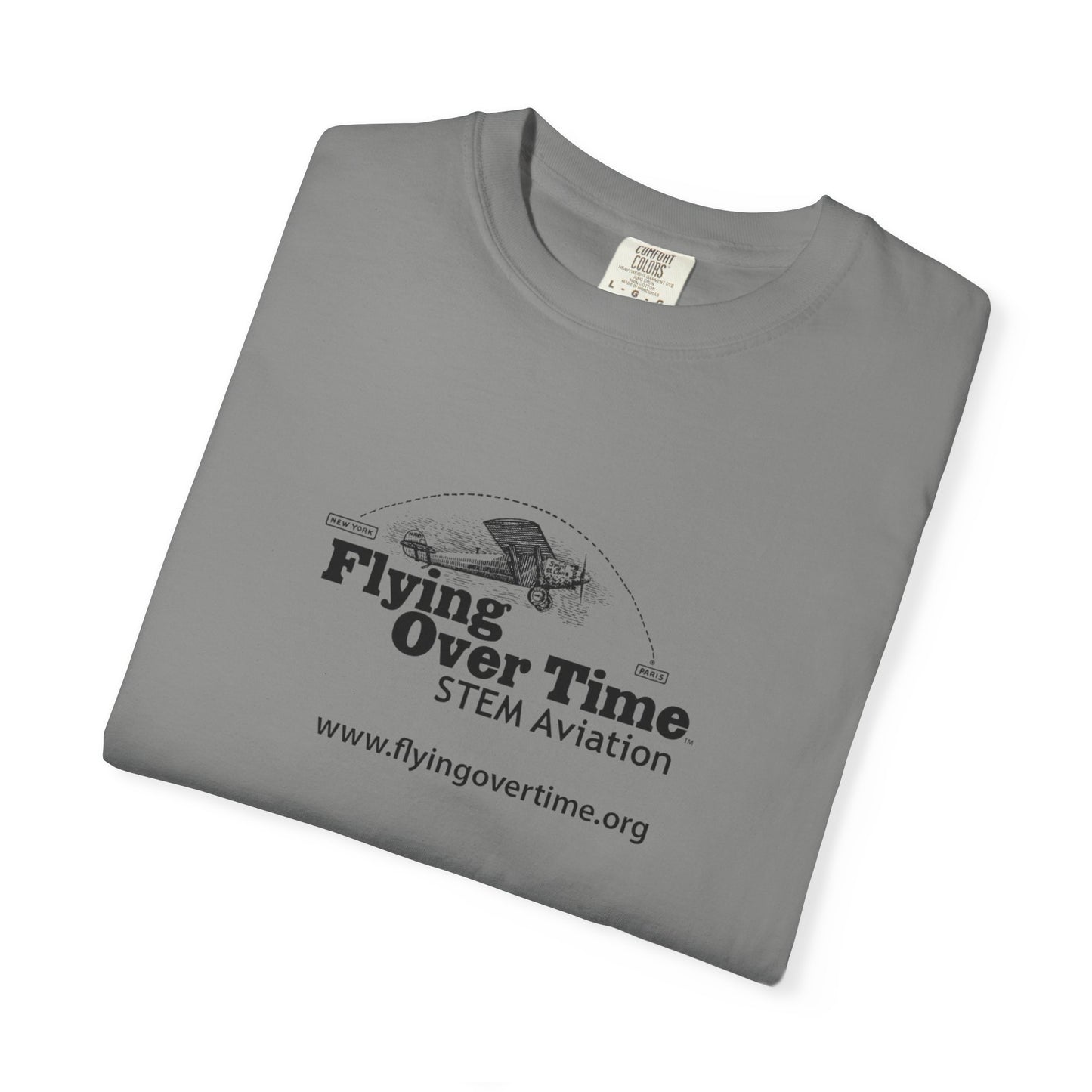 Flying Over Time Unisex Garment-Dyed T-shirt