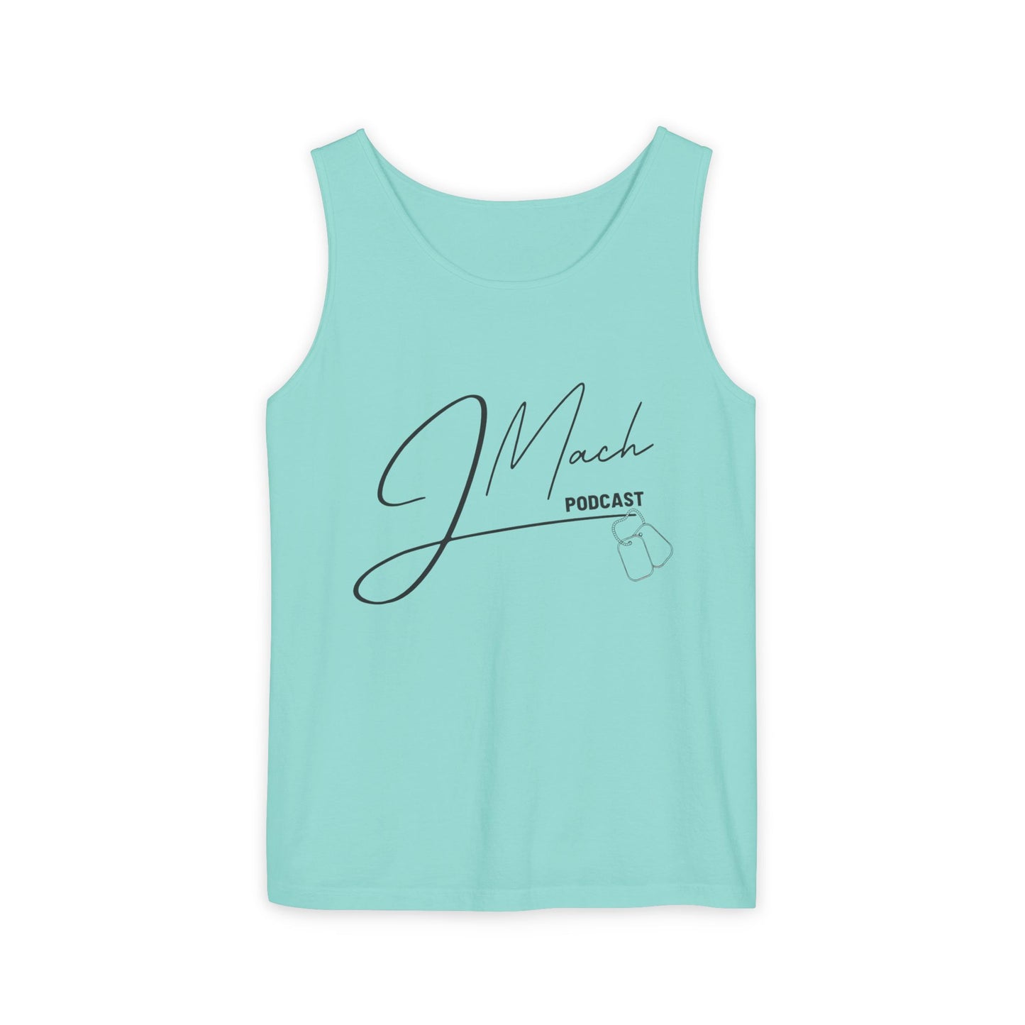JMach Podcast Unisex Garment-Dyed Tank Top