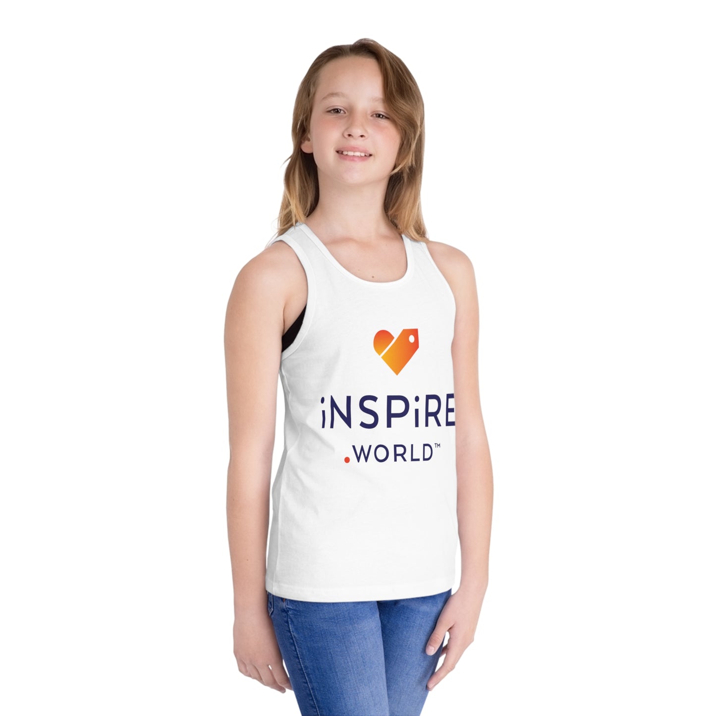 Inspire. World Kid's Jersey Tank Top