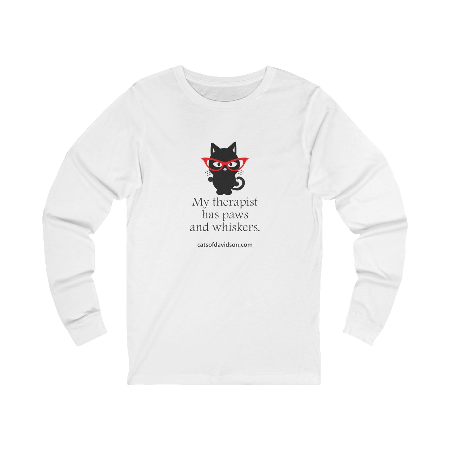 Cats of Davidson Unisex Jersey Long Sleeve Tee - Therapist