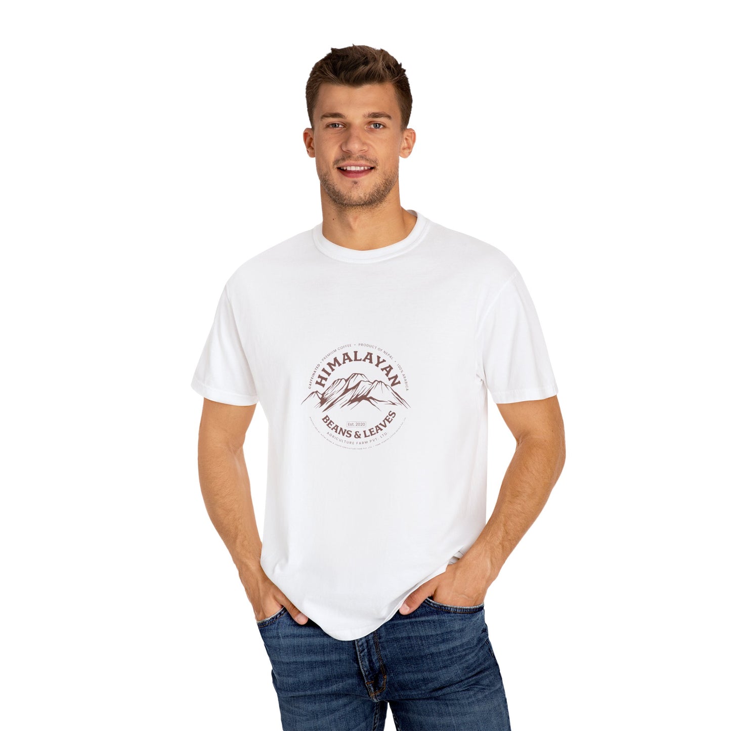 Himalayan Beans & Leaves Unisex Garment-Dyed T-shirt