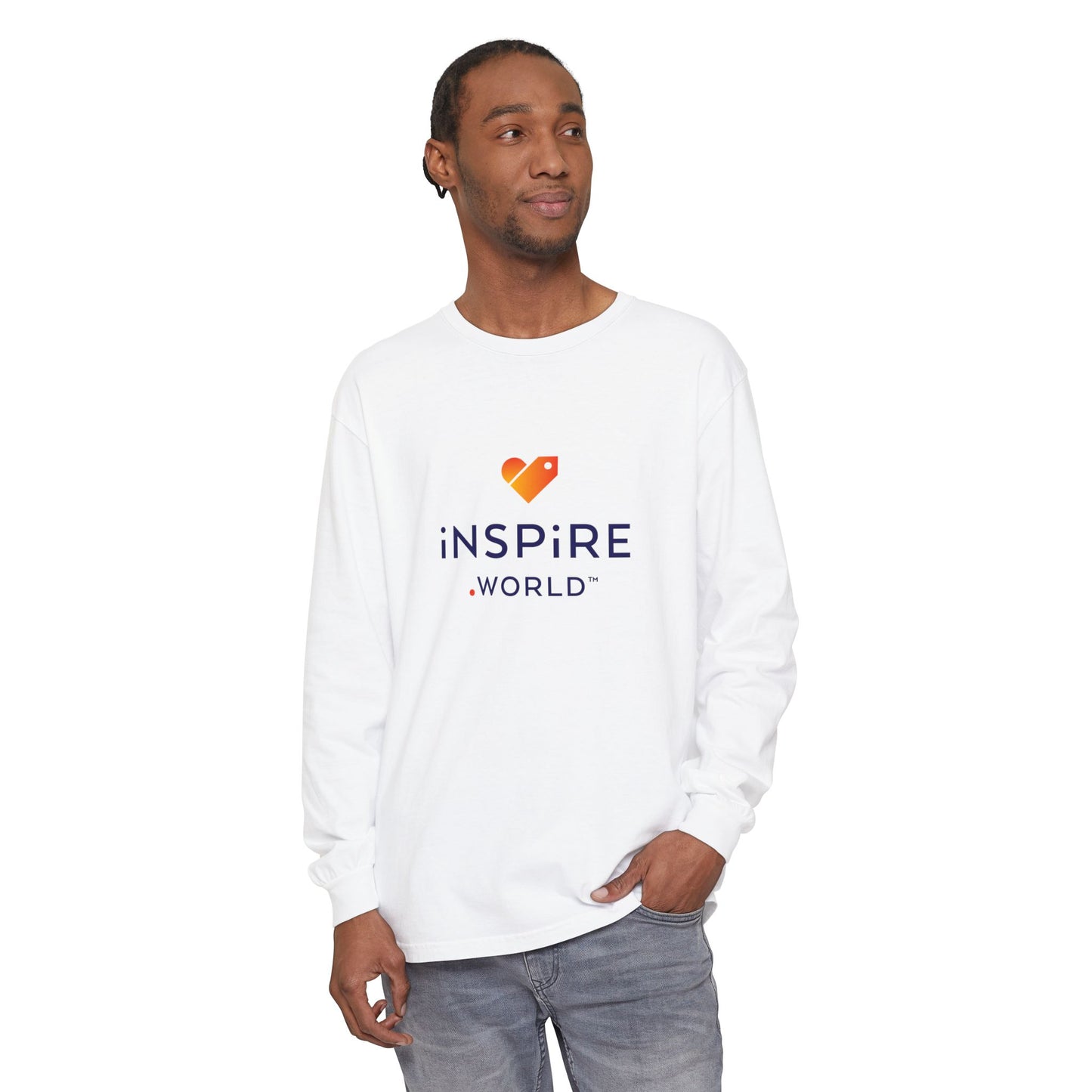 Inspire.World Unisex Garment-dyed Long Sleeve T-Shirt