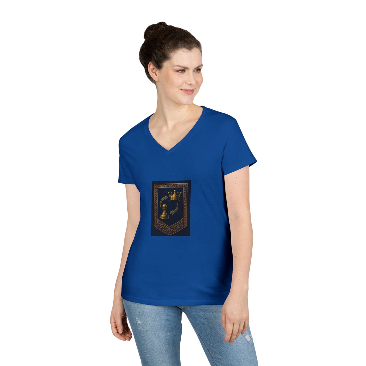 It Starts with One Ladies' V-Neck T-Shirt