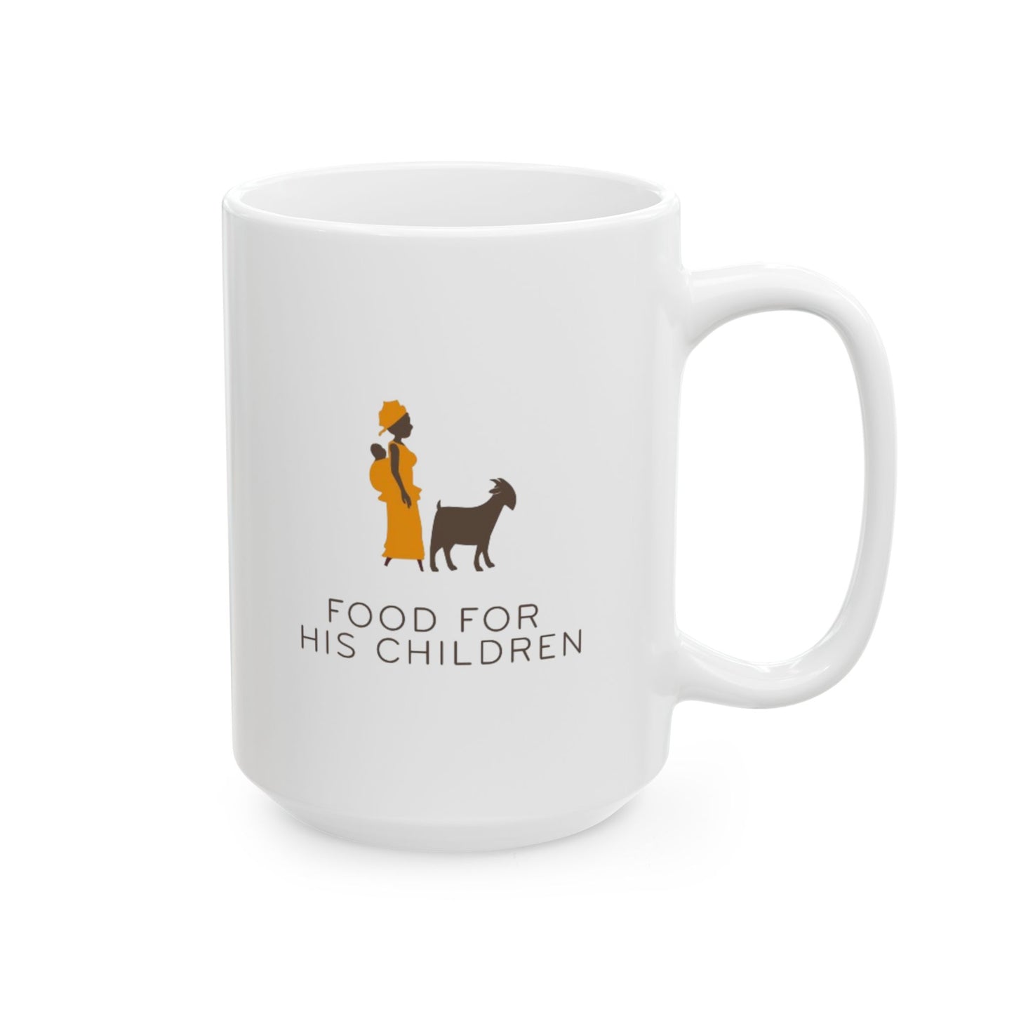 Food For His Children Ceramic Mug, (11oz, 15oz)