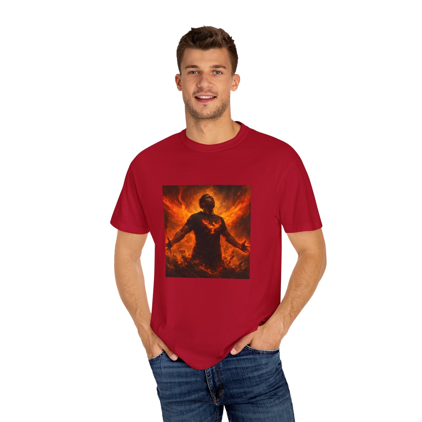 The Rise of the Phoenix Festival Unisex Garment-Dyed T-shirt