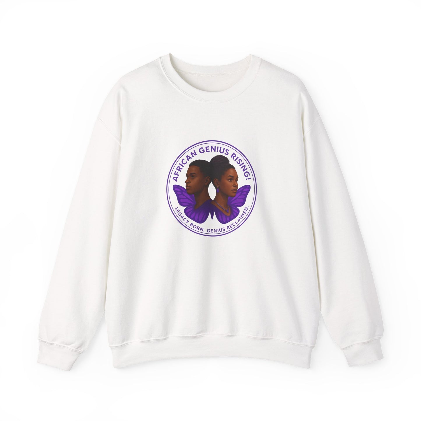 African Genius Rising Unisex Heavy Blend™ Crewneck Sweatshirt