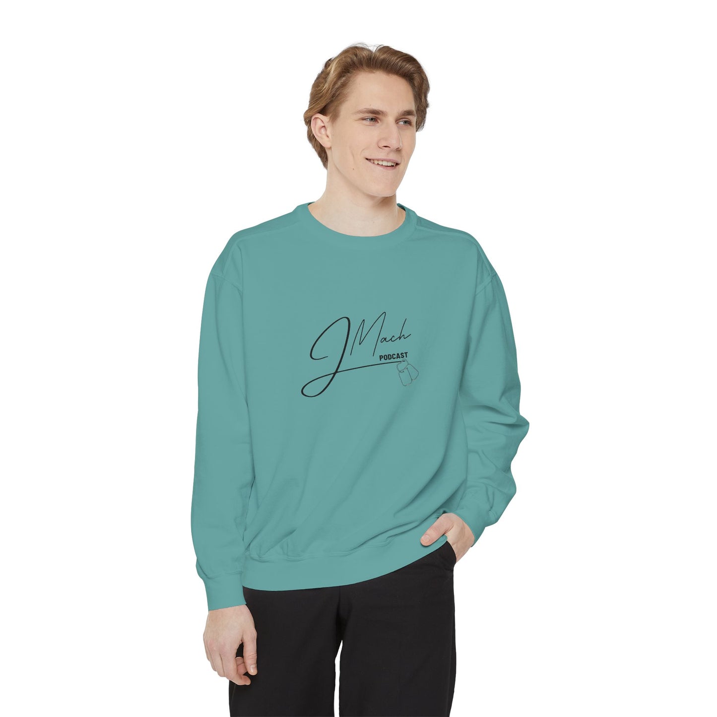 JMach Podcast Unisex Garment-Dyed Sweatshirt