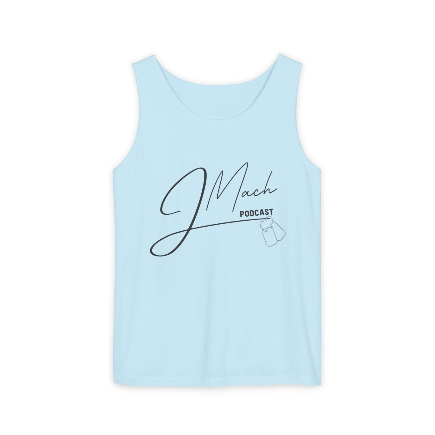 JMach Podcast Unisex Garment-Dyed Tank Top