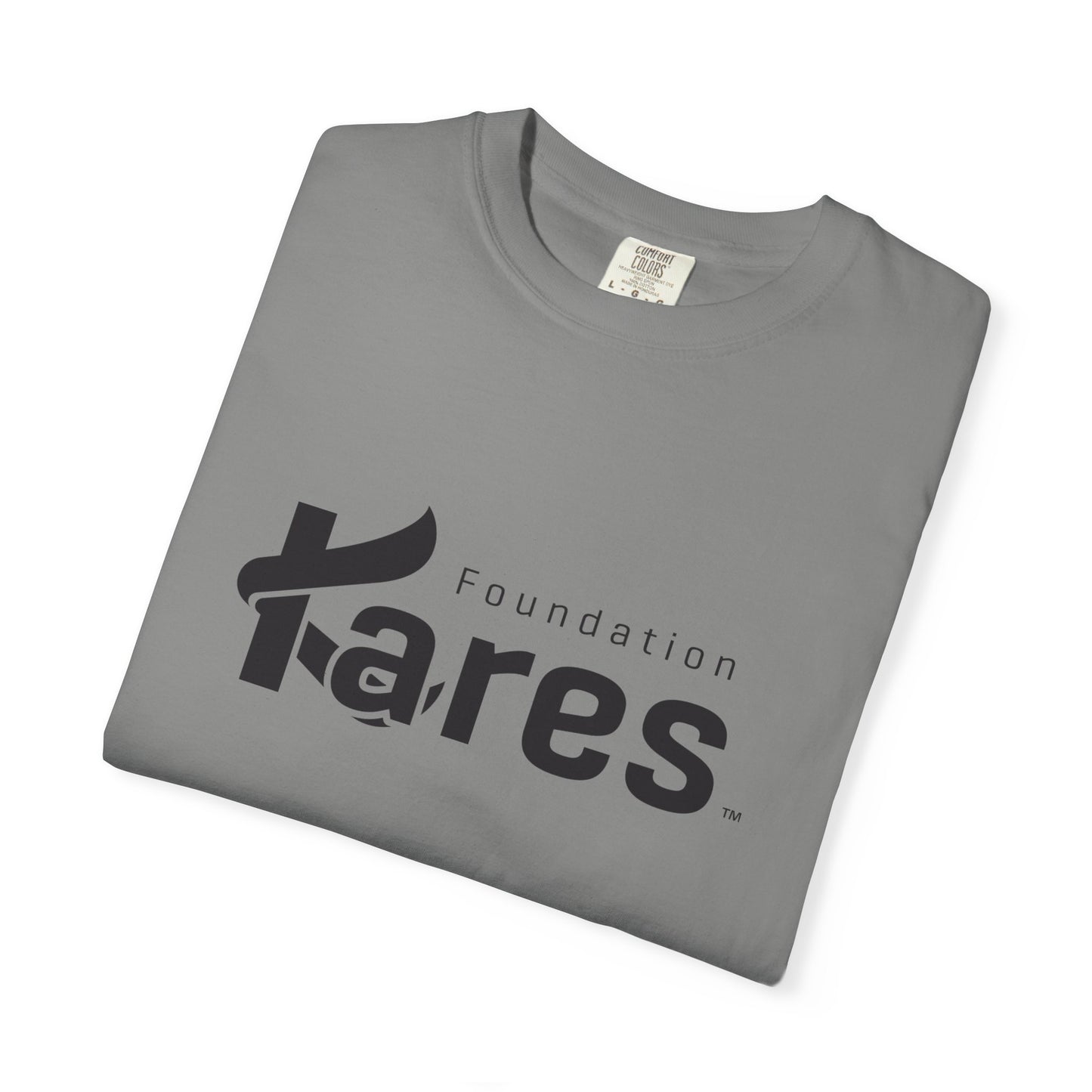 Kares Foundation - Black Logo Unisex Garment-Dyed T-shirt