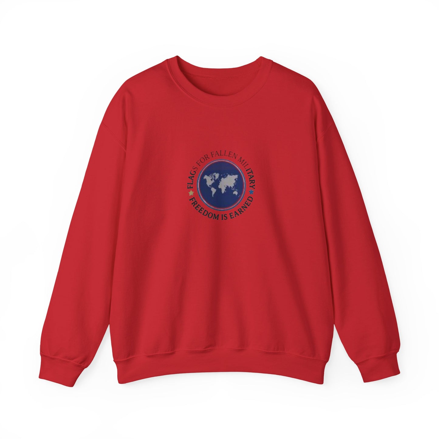 Flags for Fallen Military Unisex Heavy Blend™ Crewneck Sweatshirt