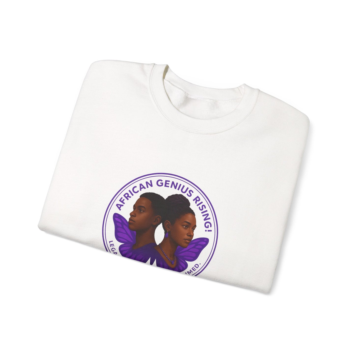 African Genius Rising Unisex Heavy Blend™ Crewneck Sweatshirt