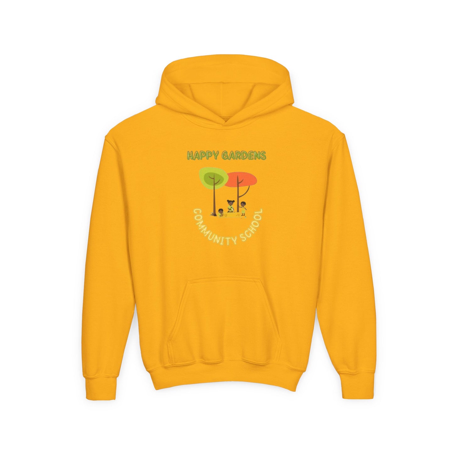 Happy Gardens Youth Heavy Blend Hooded Sweatshirt