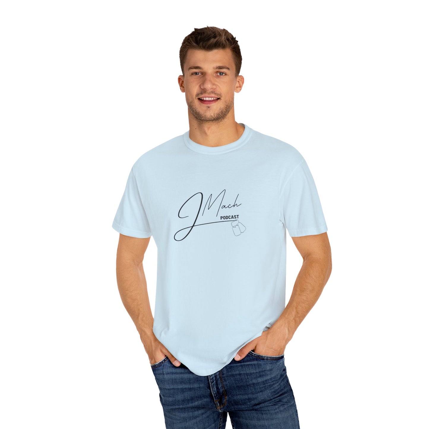 JMach Podcast Unisex Garment-Dyed T-shirt
