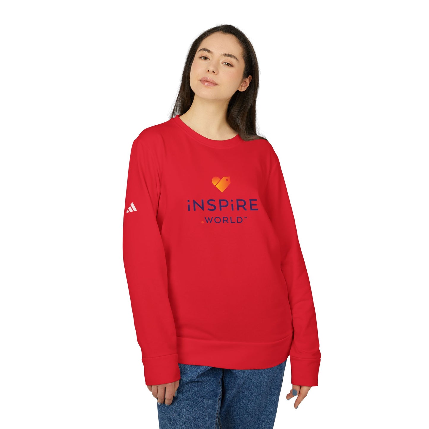 Inspire.World adidas Unisex Fleece Crewneck Sweatshirt