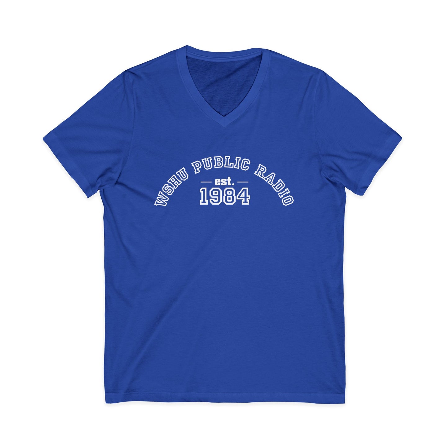 WSHU Radio Unisex Jersey Short Sleeve V-Neck Tee