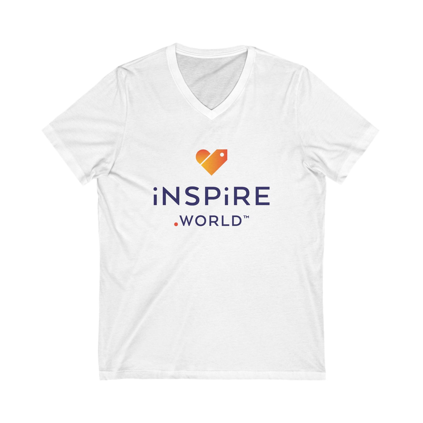 Inspire.World Unisex Jersey Short Sleeve V-Neck Tee