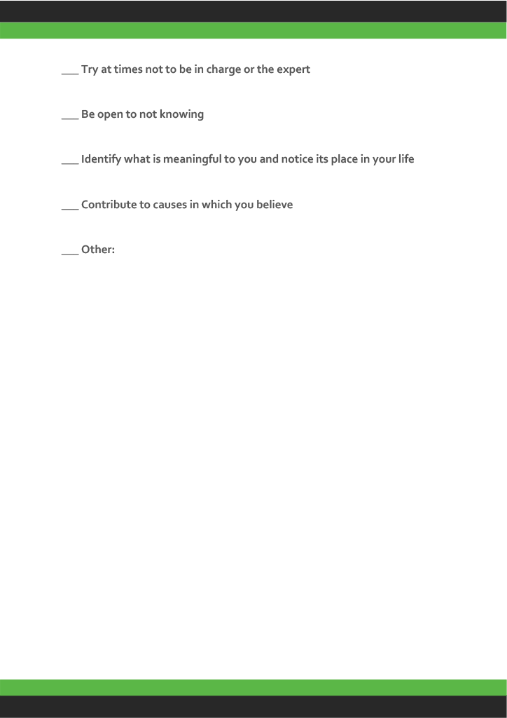 Self-Care Assessment - Template