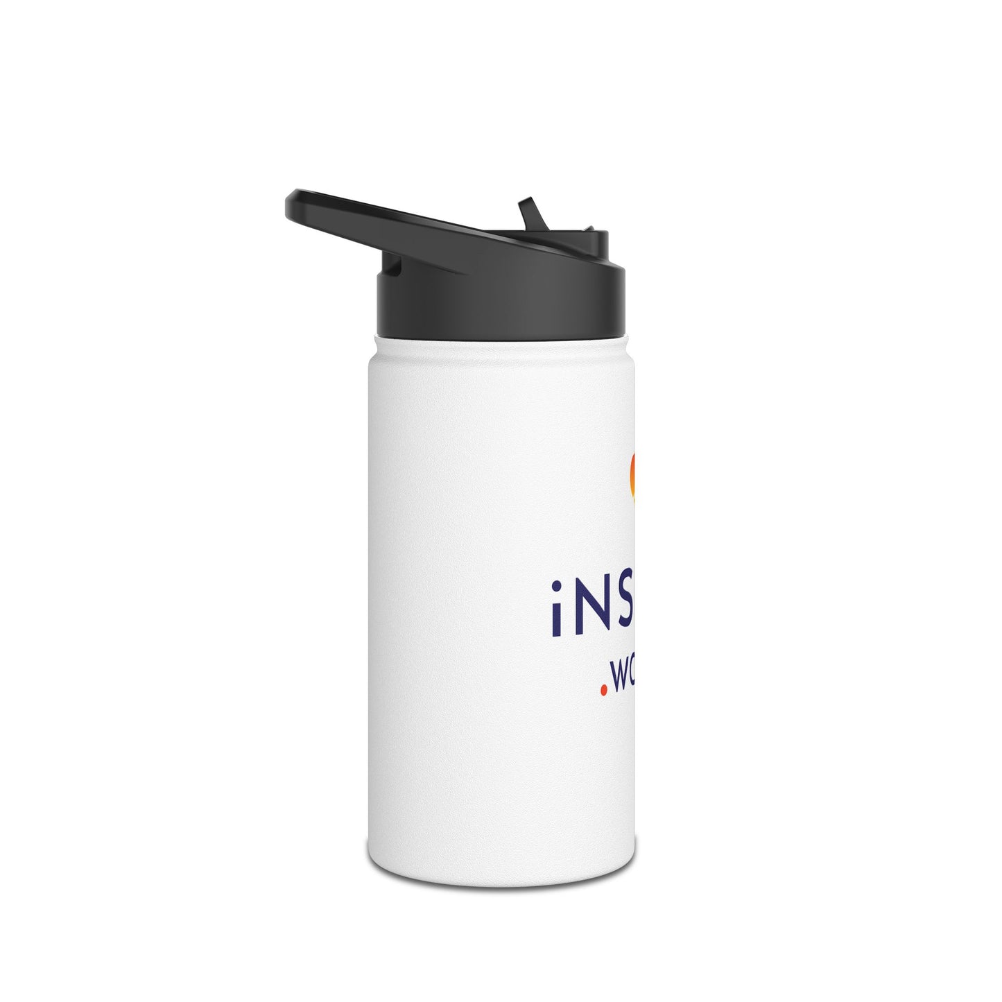 Inspire.World Stainless Steel Water Bottle, Standard Lid