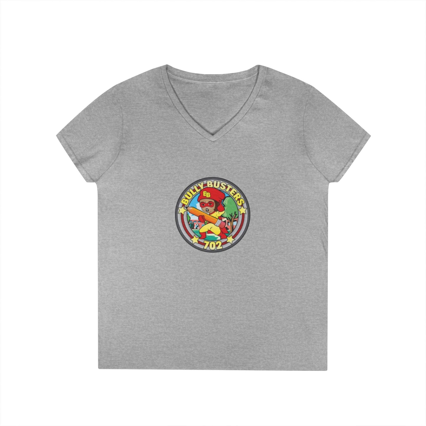 Bully Busters 702 Ladies' V-Neck T-Shirt