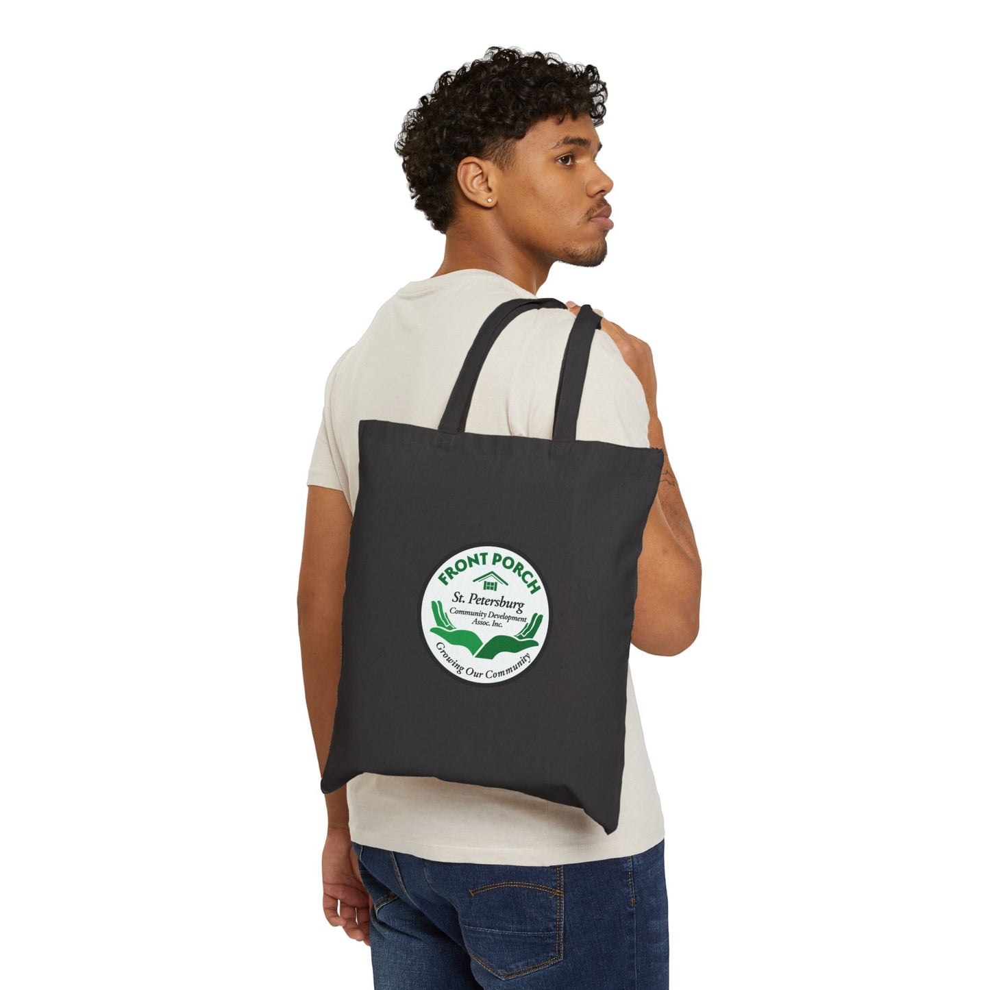 Front Porch Cotton Canvas Tote Bag
