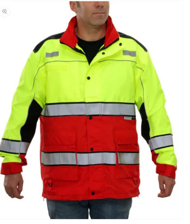 Jacket- 1st Respd Lime/Red