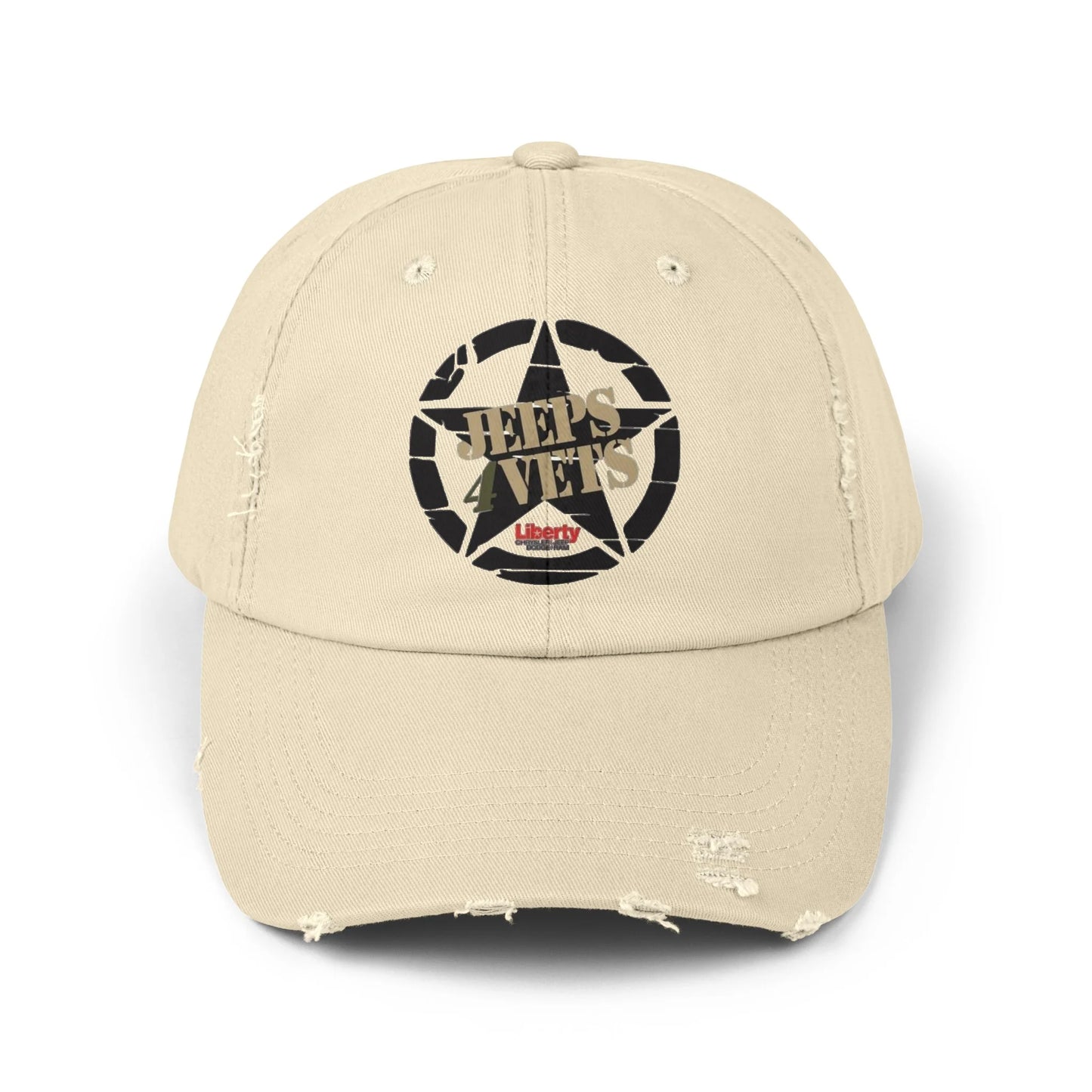 Jeeps4Vets Unisex Distressed Cap