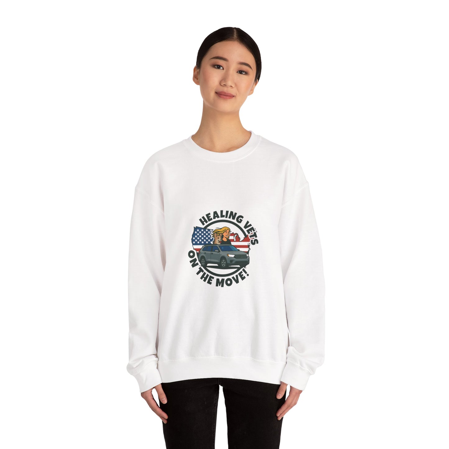 Healing Vets on the Move Unisex Heavy Blend™ Crewneck Sweatshirt