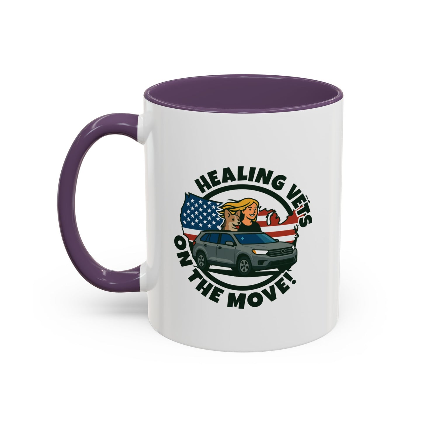 Healing Vets on the Move Accent Coffee Mug (11, 15oz)