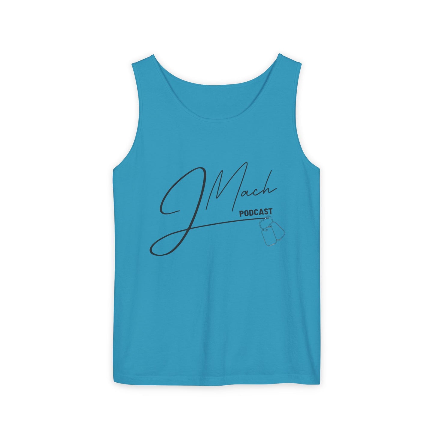 JMach Podcast Unisex Garment-Dyed Tank Top