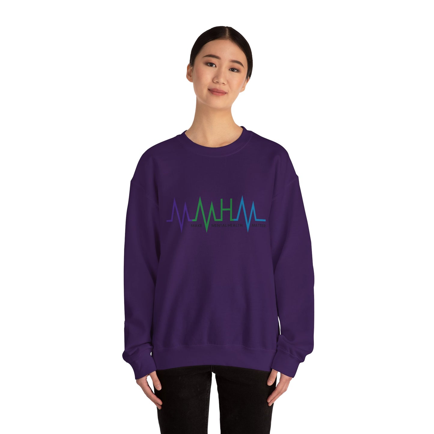 Make Mental Health Matter Unisex Heavy Blend™ Crewneck Sweatshirt