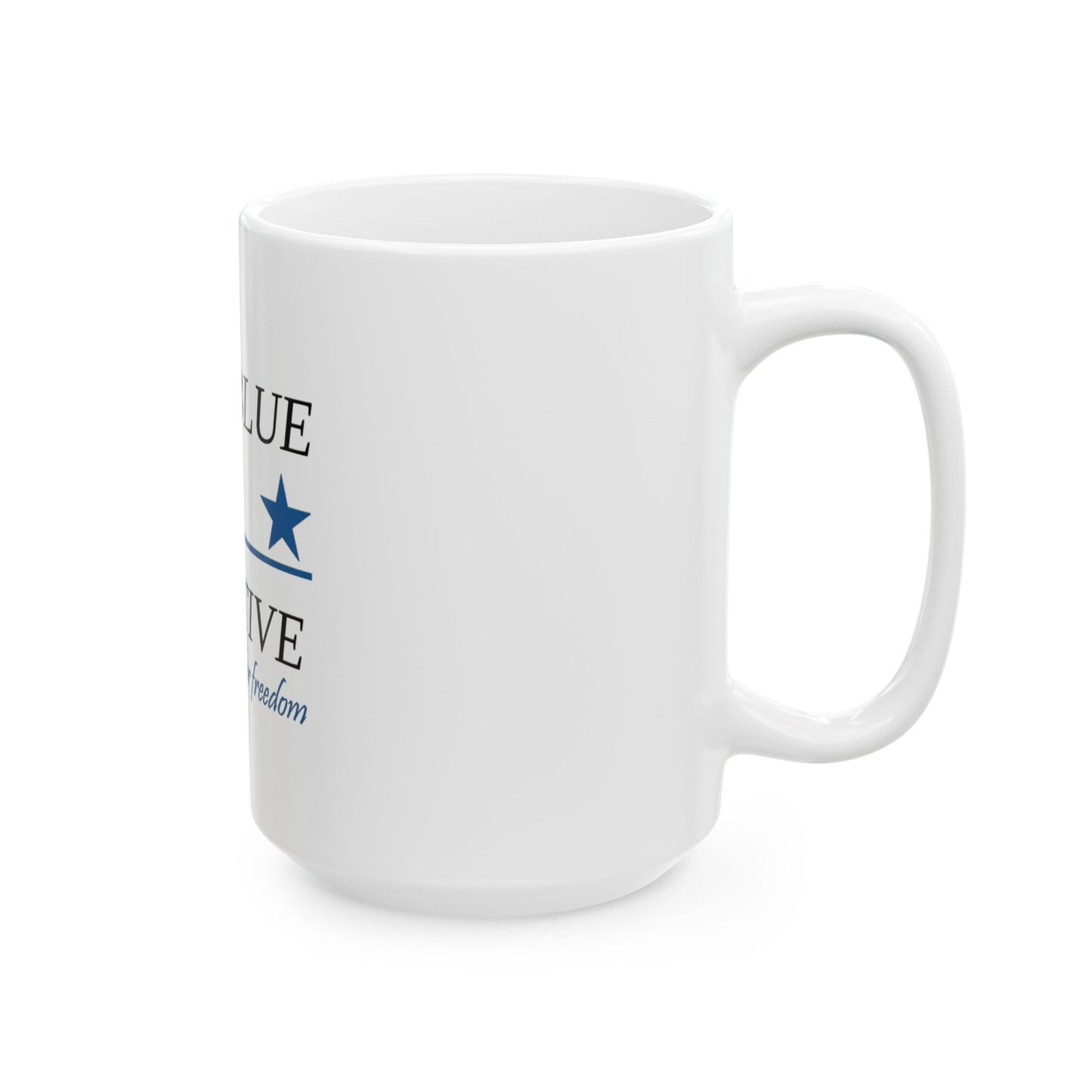 The Thin Blue Line Ceramic Mug, (11oz, 15oz)