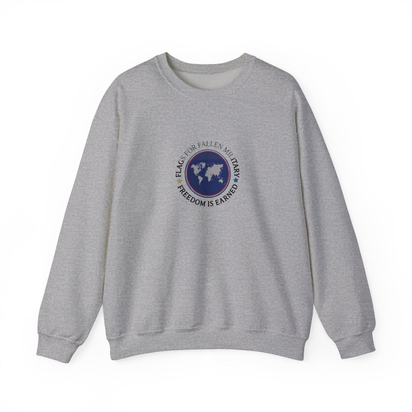 Flags for Fallen Military Unisex Heavy Blend™ Crewneck Sweatshirt