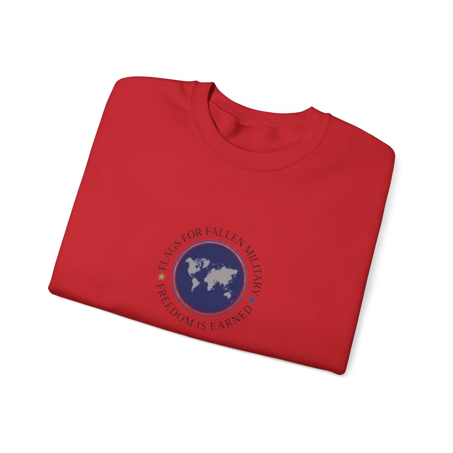 Flags for Fallen Military Unisex Heavy Blend™ Crewneck Sweatshirt