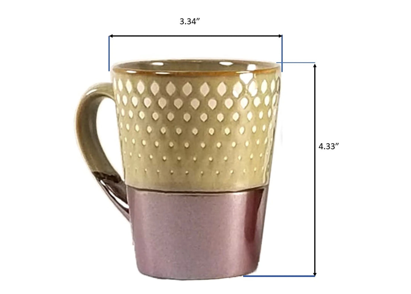 MARCELLE 4PC 11OZ MUG SET IN DIPLAY BOX IN 5-PLY SHIPPING BOX