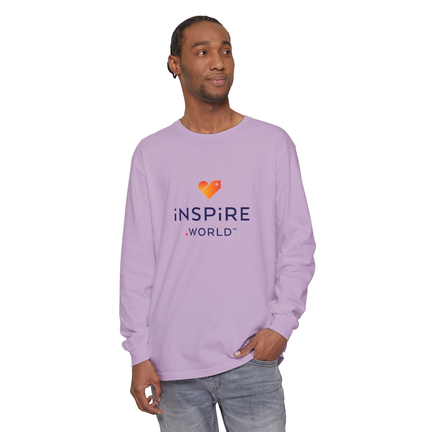 Inspire.World Unisex Garment-dyed Long Sleeve T-Shirt
