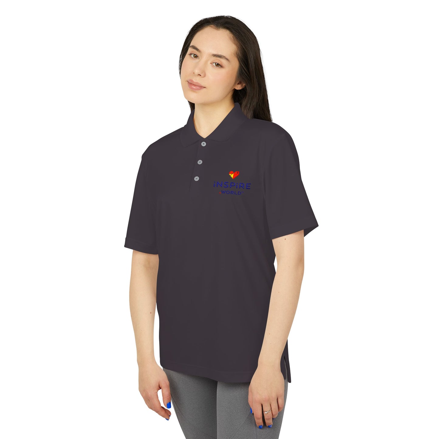 Inspire.World adidas Unisex Performance Polo