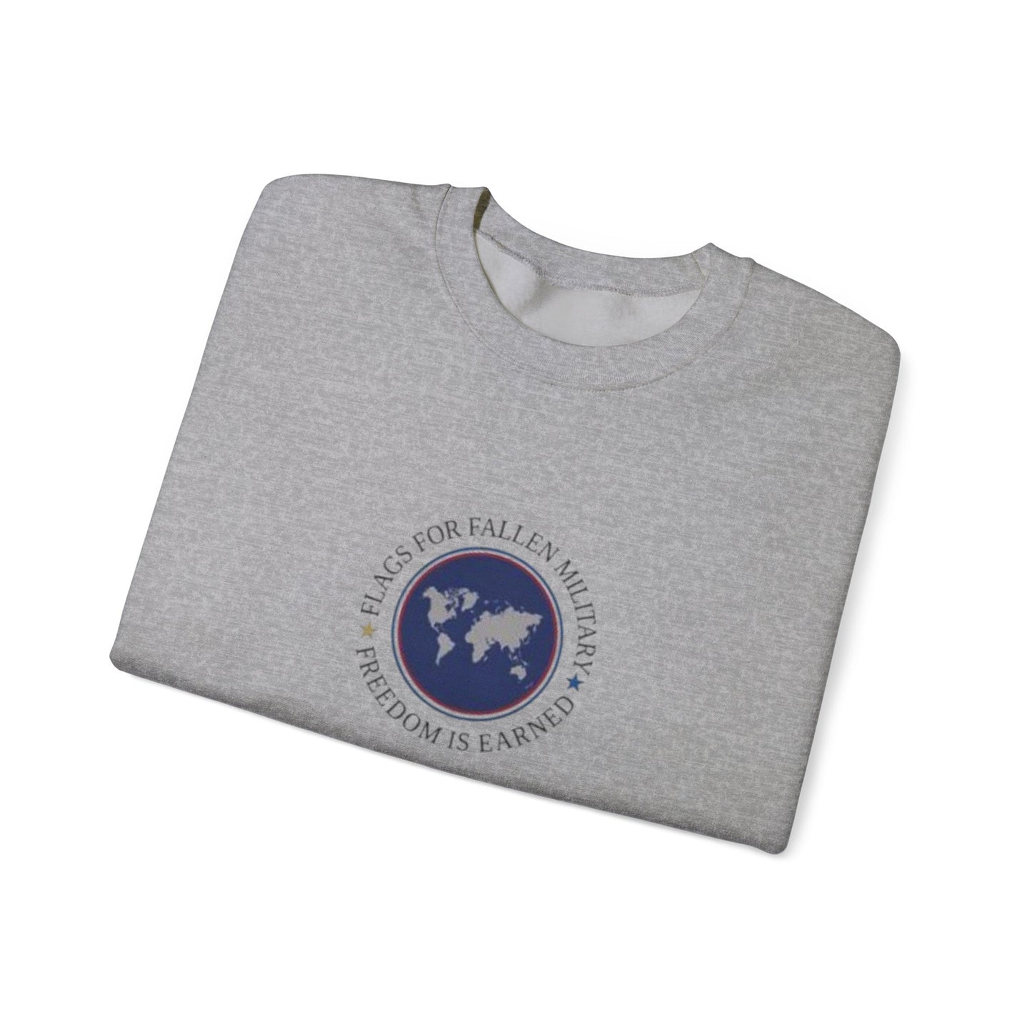 Flags for Fallen Military Unisex Heavy Blend™ Crewneck Sweatshirt