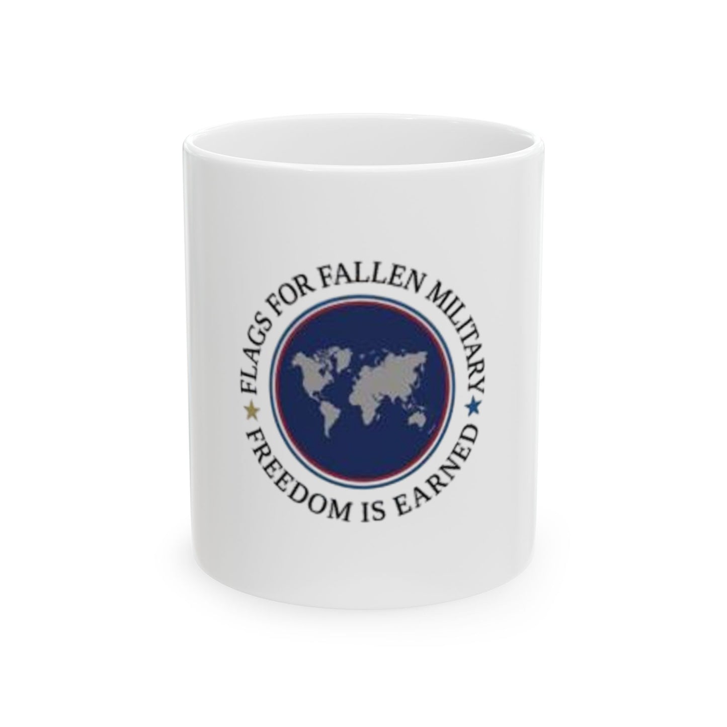 Flags for Fallen Military Ceramic Mug, (11oz, 15oz)