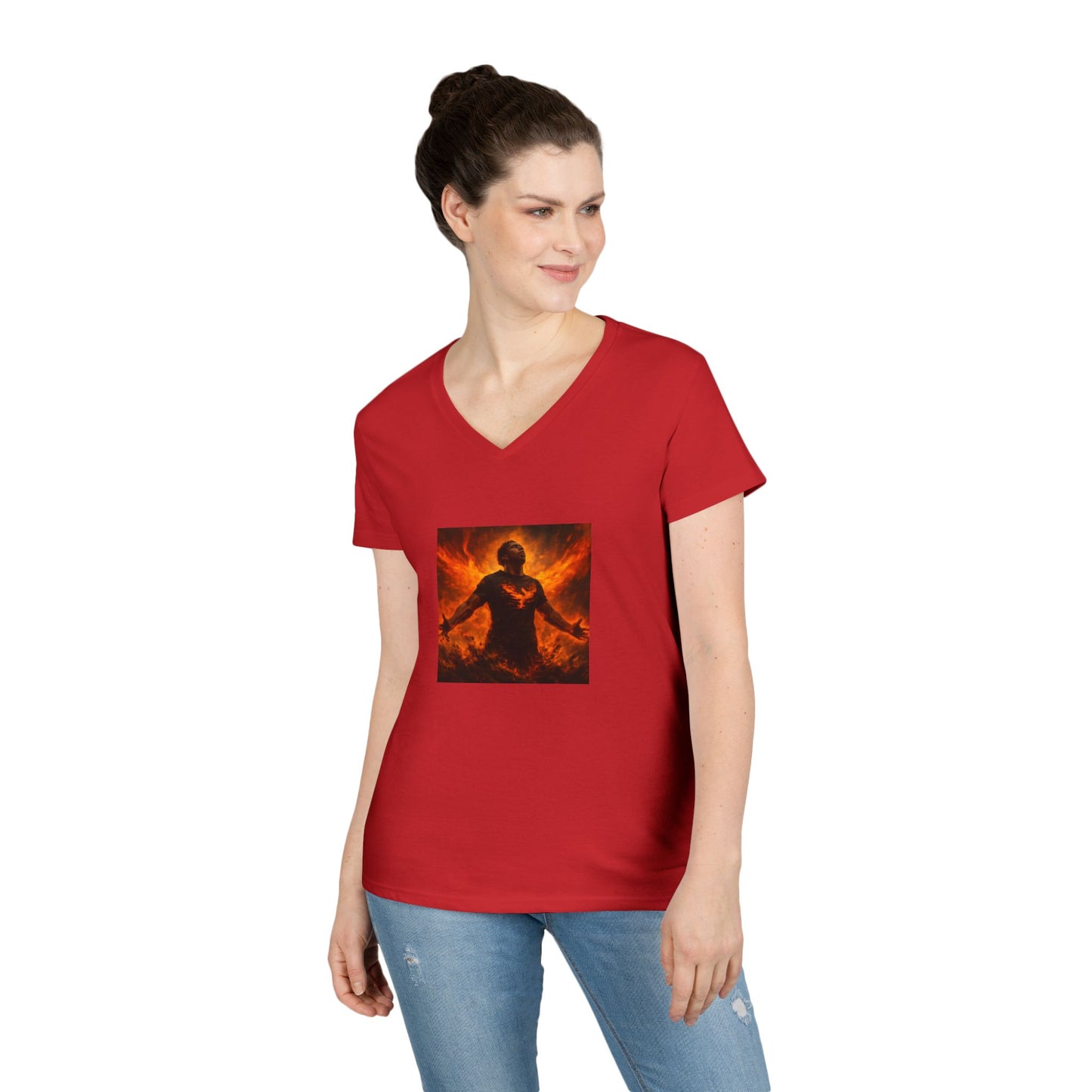The Rise of the Phoenix Festival Ladies' V-Neck T-Shirt