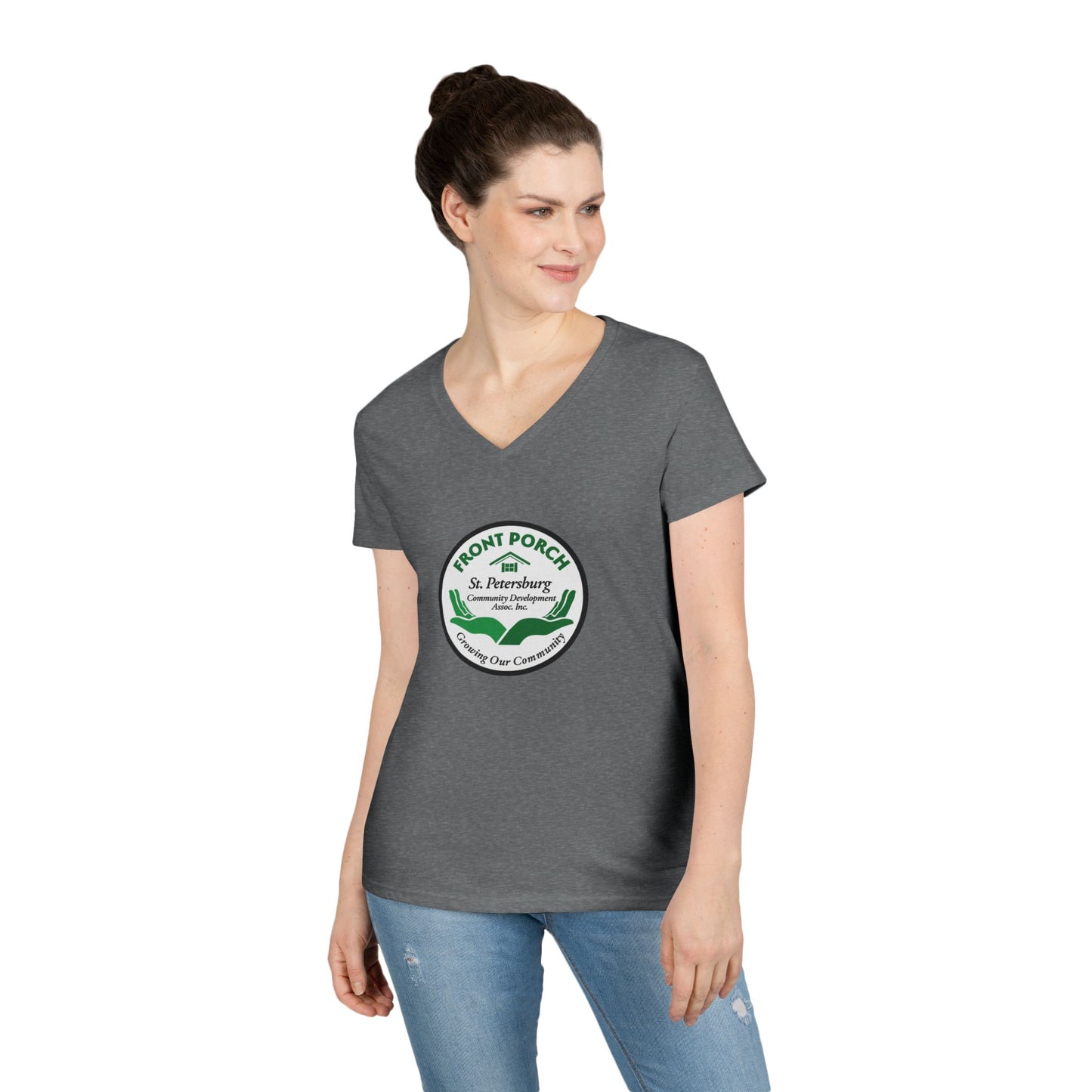Front Porch Ladies' V-Neck T-Shirt