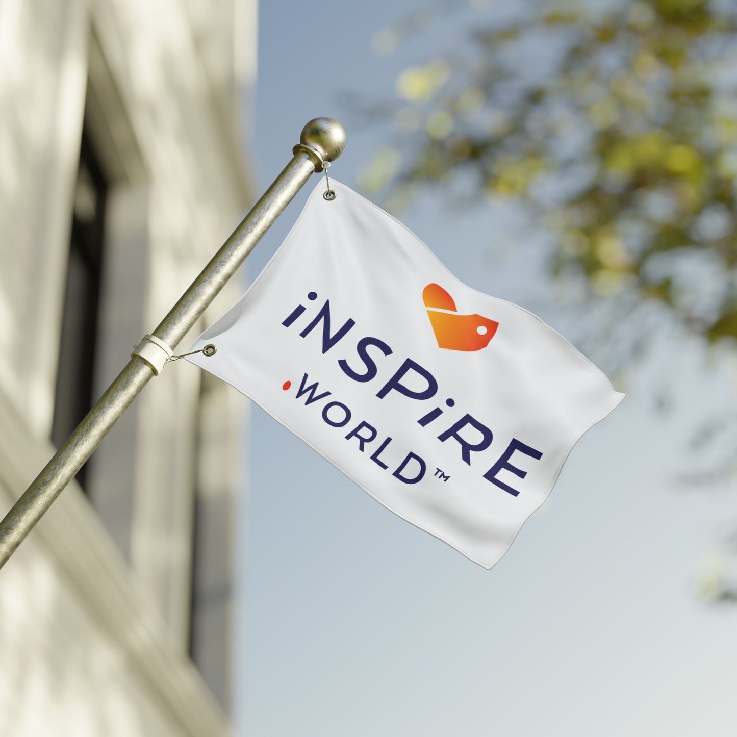 Inspire.World Double Sided Flag
