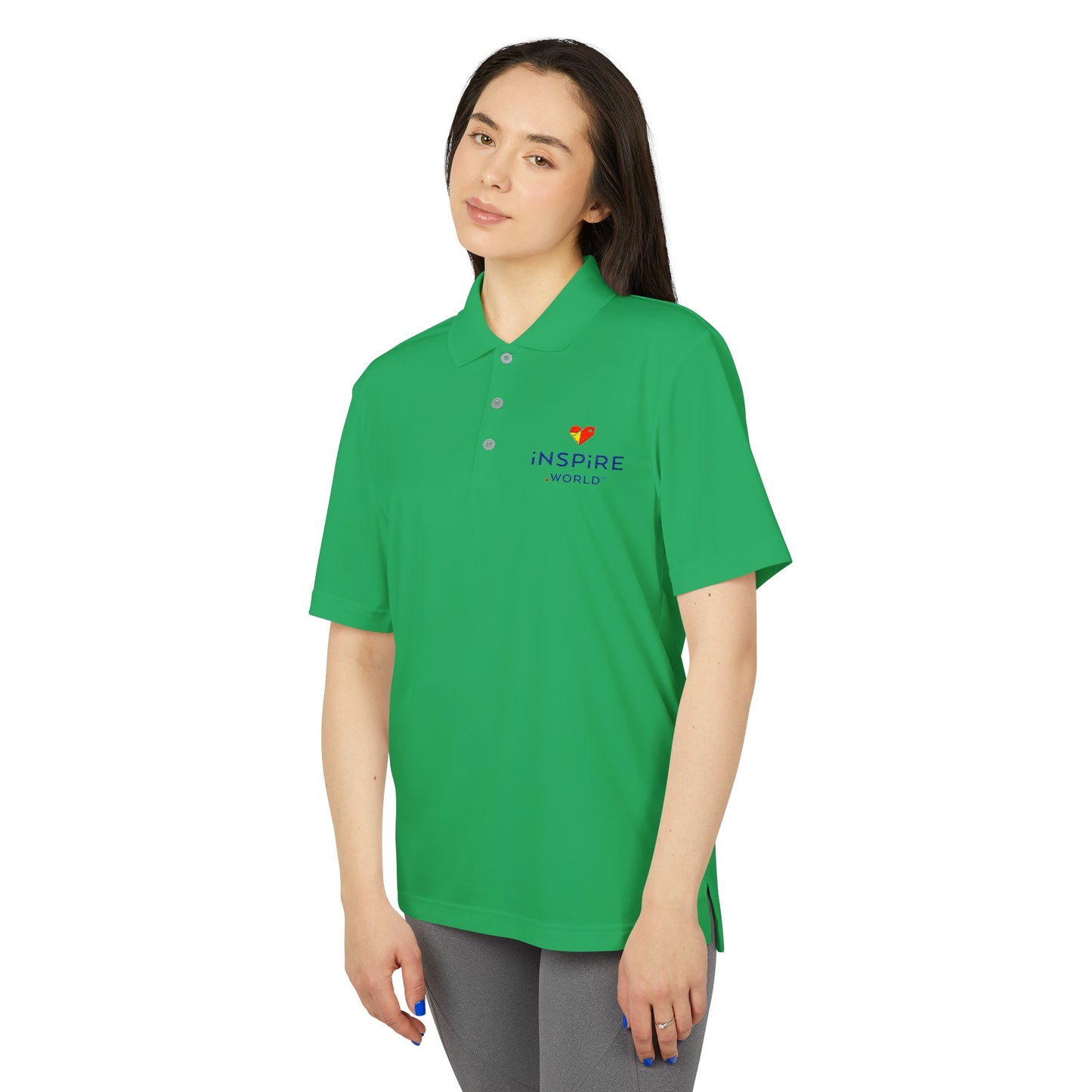 Inspire.World adidas Unisex Performance Polo