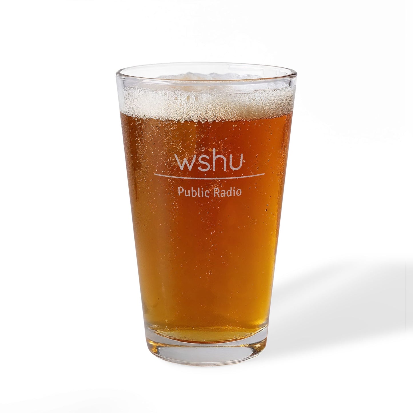 WSHU Pint Mixing Glass, 16oz (Engraving)