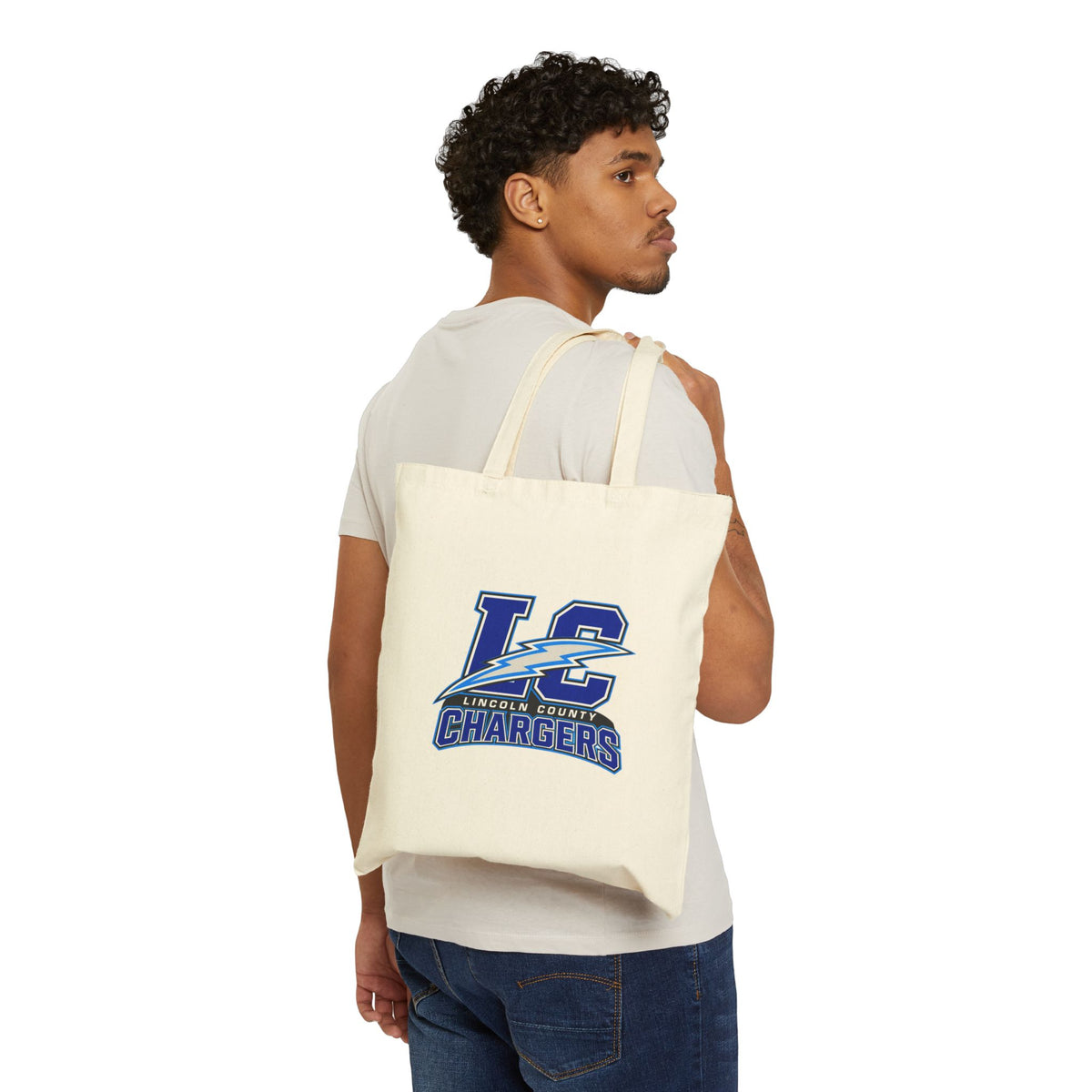 LC Chargers Cotton Canvas Tote Bag