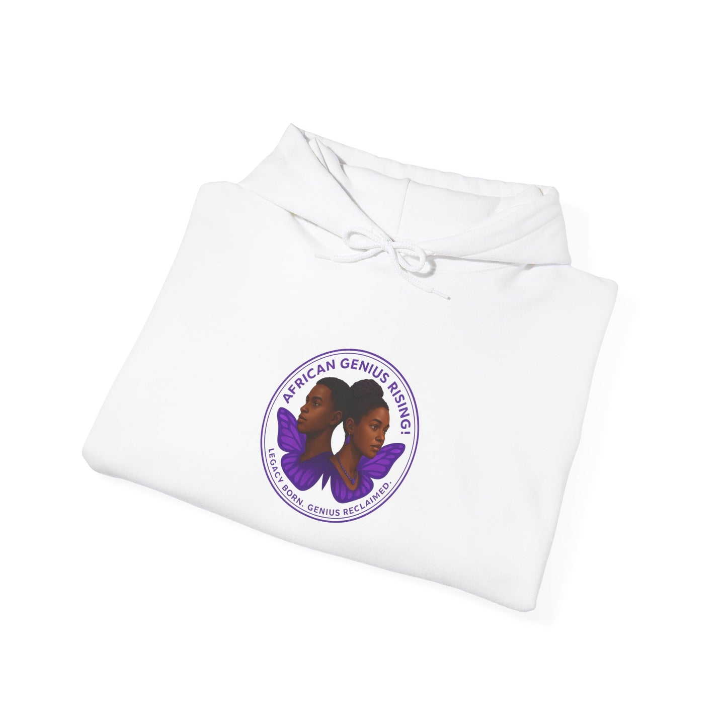 African Genius Rising Unisex Heavy Blend™ Hooded Sweatshirt