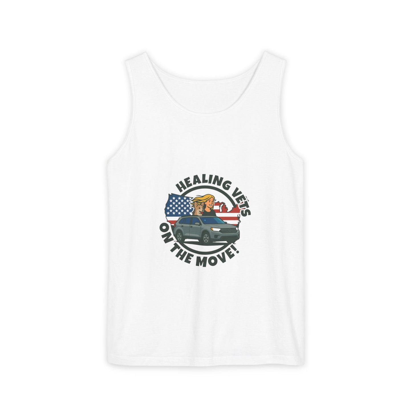 Healing Vets on the Move Unisex Garment-Dyed Tank Top